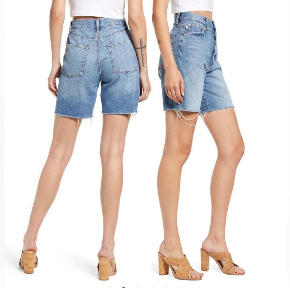 NWT Lovers + Friends | Devon High Rise‎ 90’s Denim Cutoff Shorts in Islandia